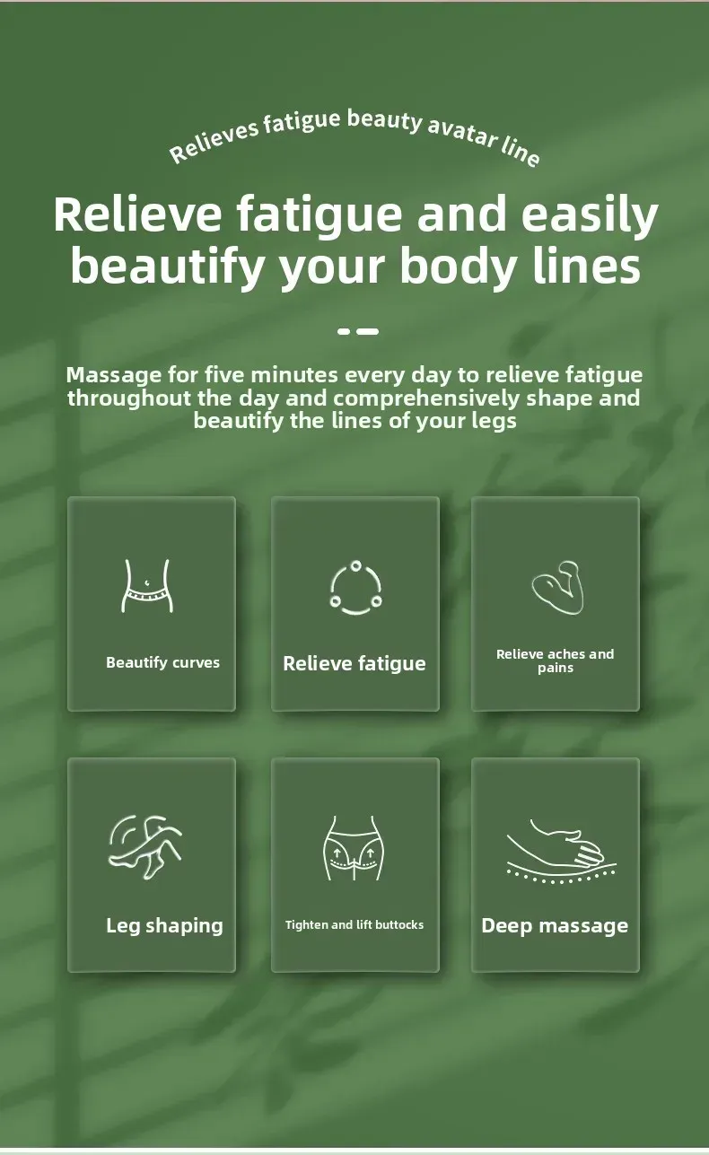Masseur de jambes multifonctionnel en utilisation