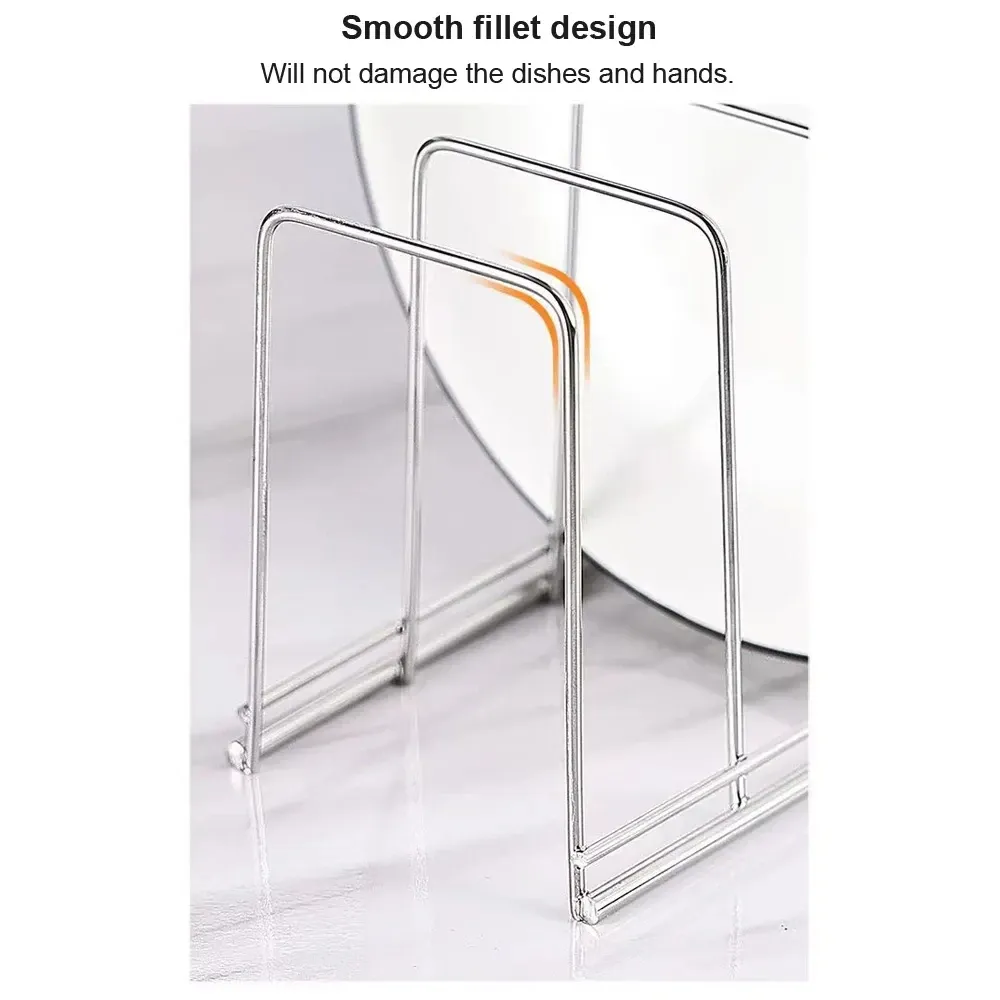 Égouttoir à vaisselle multifonction en acier inoxydable avec support pour assiettes et bols 5