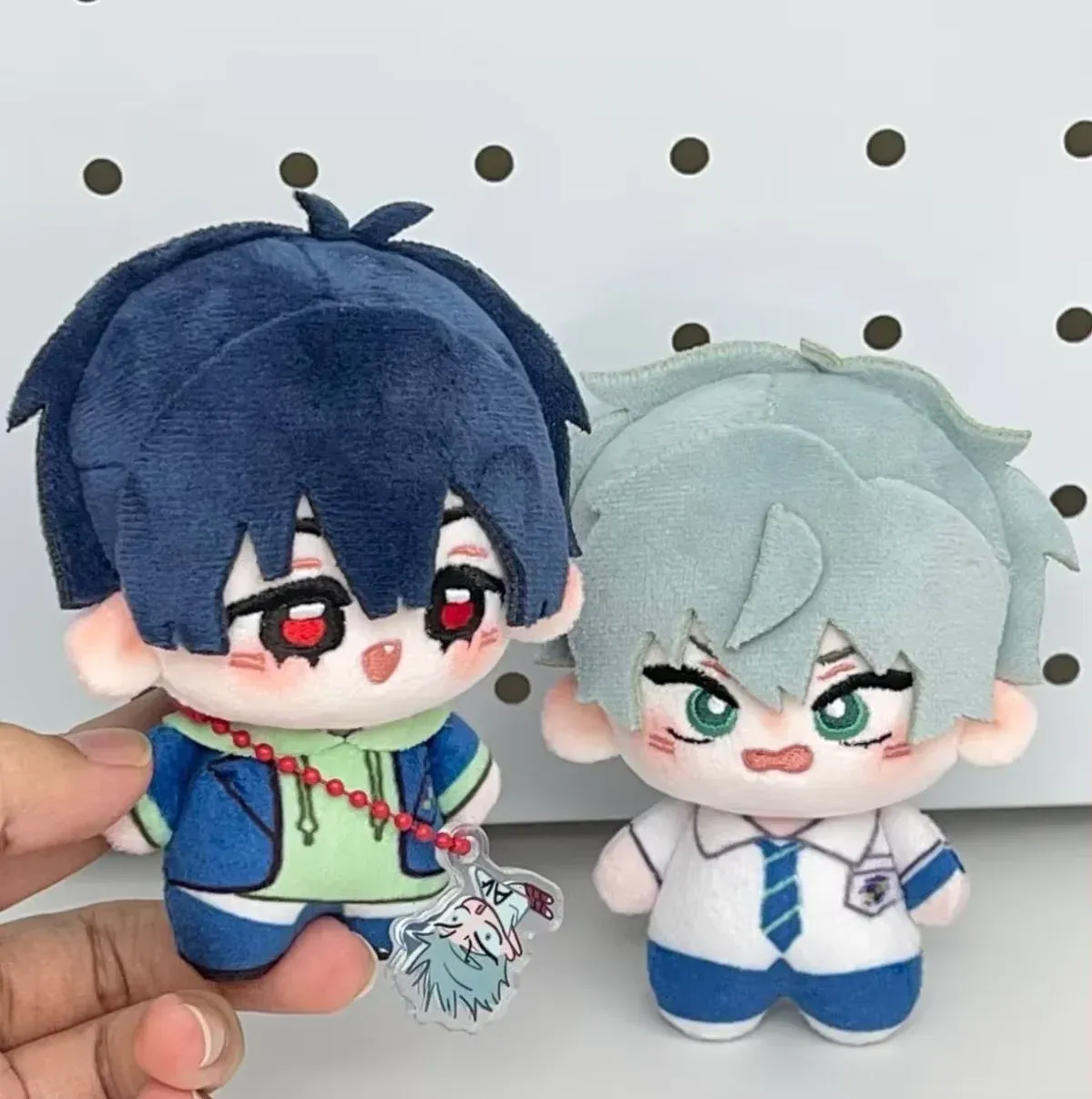 Porte-clés en peluche Alien Stage IVAN & TILL, porte-clés de couple, personnage de dessin animé, breloque de sac, idée cadeau pour fans 12