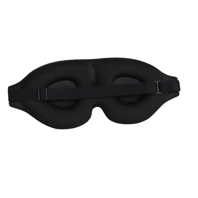 Masque de sommeil 3D réglable, unisexe, sans pression sur les yeux, respirant et occultant, noir 7