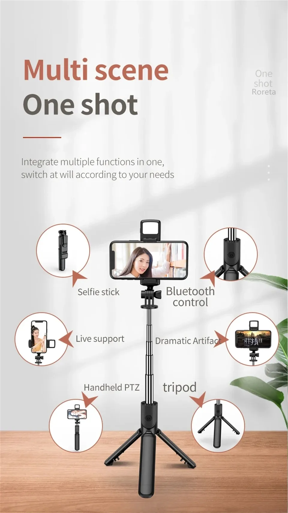 Trépied smartphone FGCLSY, en situation