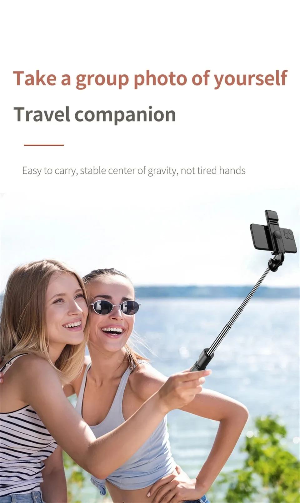 Trépied smartphone FGCLSY, selfie