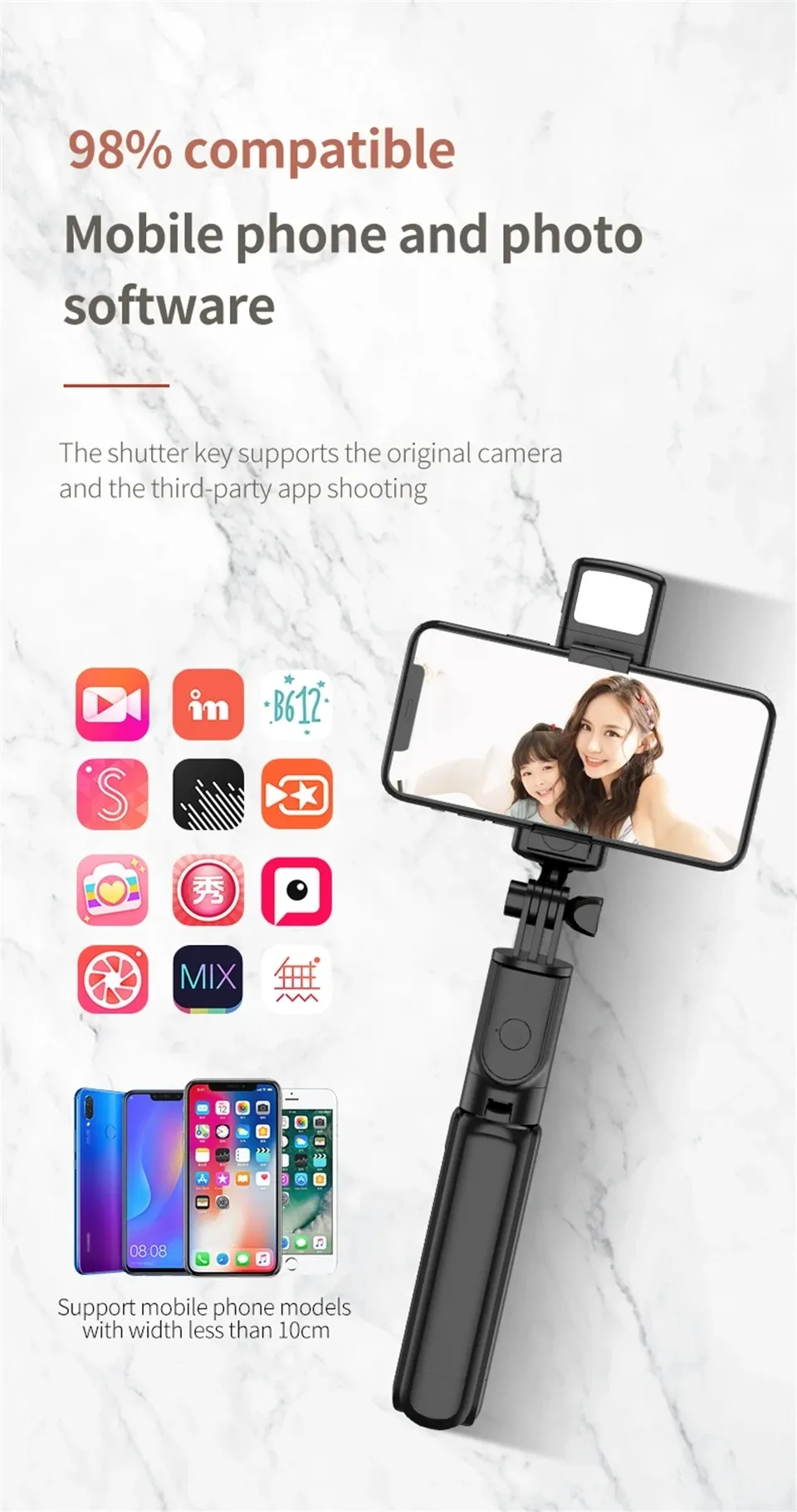 Trépied smartphone FGCLSY, accessoires