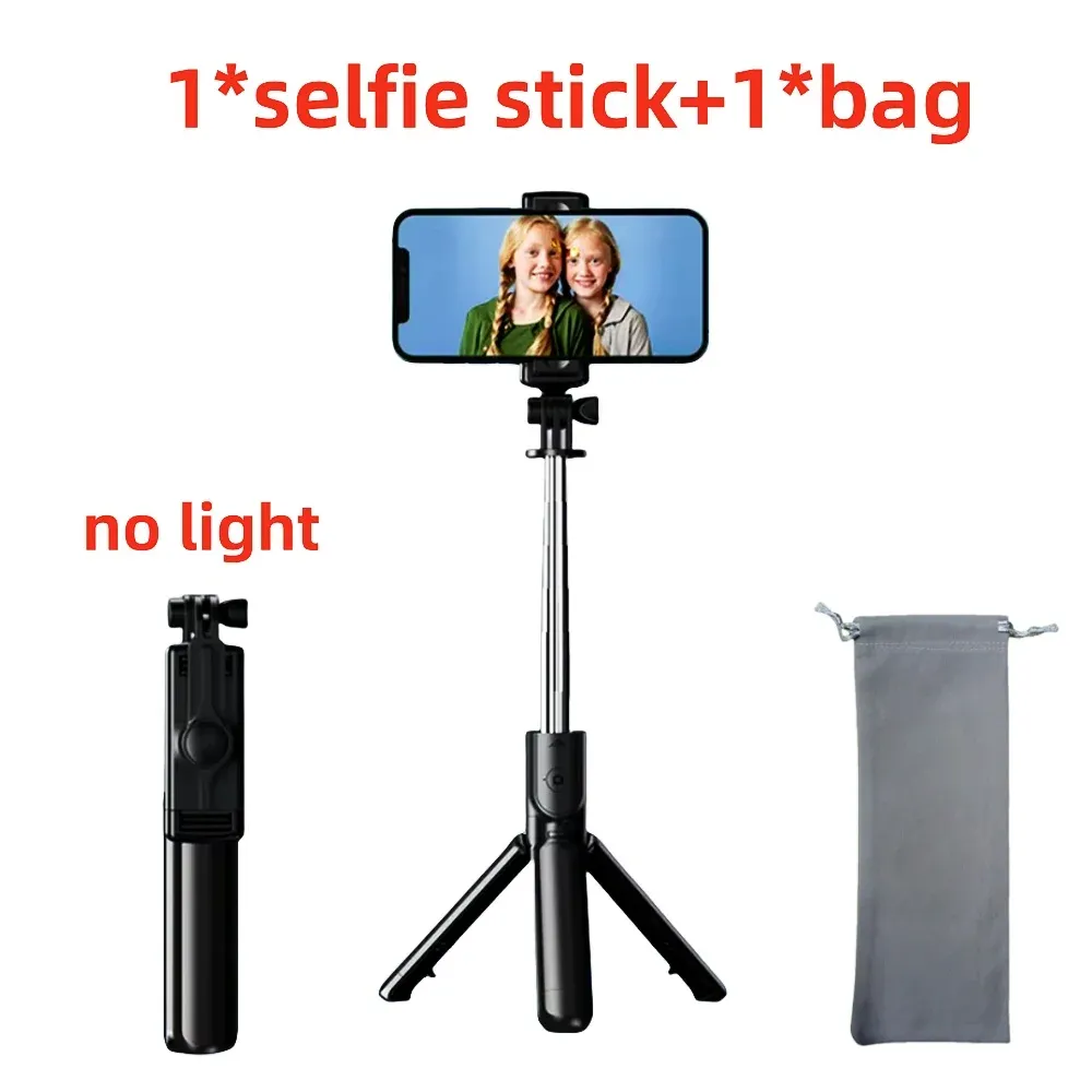 FGCLSY Trépied pour appareil photo de smartphone avec télécommande Bluetooth et lumière, perche à selfie sans fil avec support pour téléphone 9