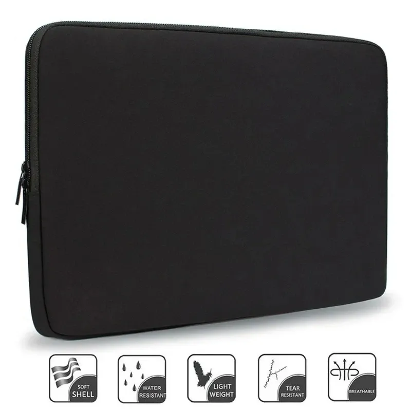 Sac souple pour ordinateur portable 11, 12, 13, 14 et 15,6 pouces, compatible MacBook, Huawei, Xiaomi, HP, Dell et Lenovo 3