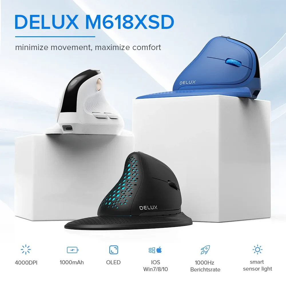 Delux M618XSD Seeker, finition et matériaux premium