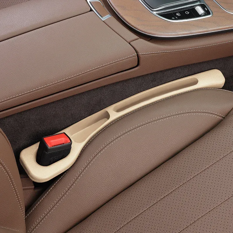 Accessoires d'intérieur automobile : bouchon d'espacement de siège, bande anti-fuite et boîte de rangement multifonction 4