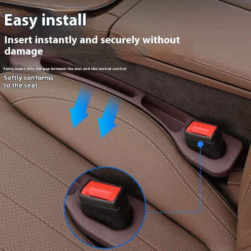 Accessoires d'intérieur automobile : bouchon d'espacement de siège, bande anti-fuite et boîte de rangement multifonction 6