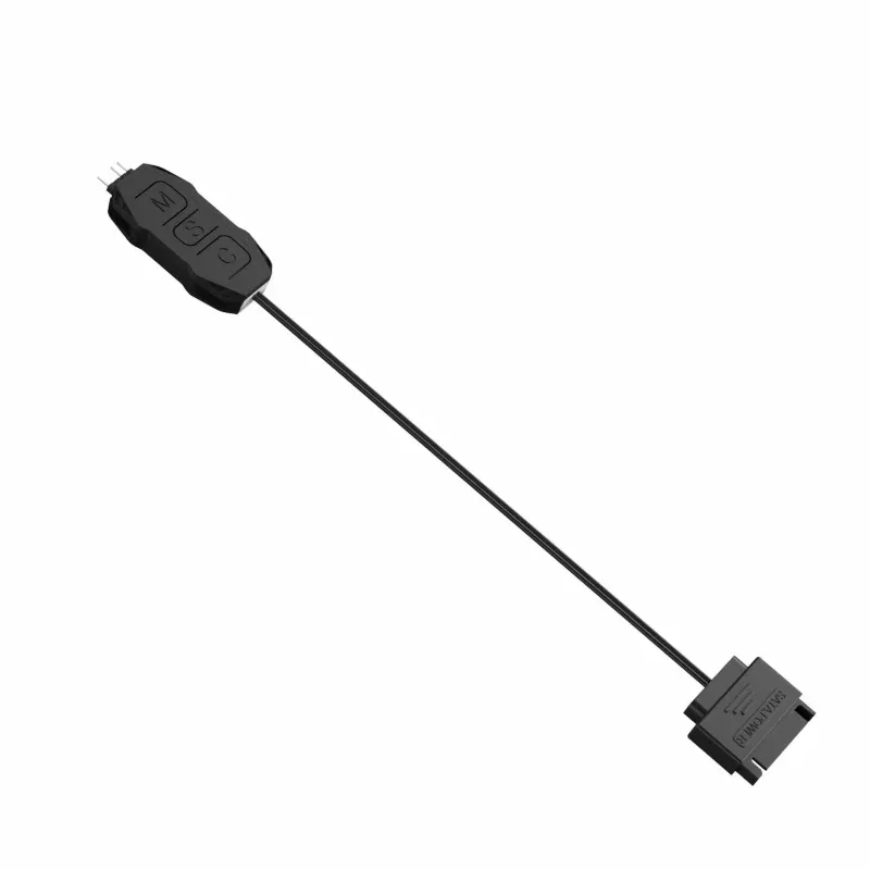 Contrôleur RGB Mini 5V 3 broches vers SATA LDPCSJARG pour ventilateur et radiateur de boîtier d'ordinateur, hub d'alimentation LED 3 broches 4