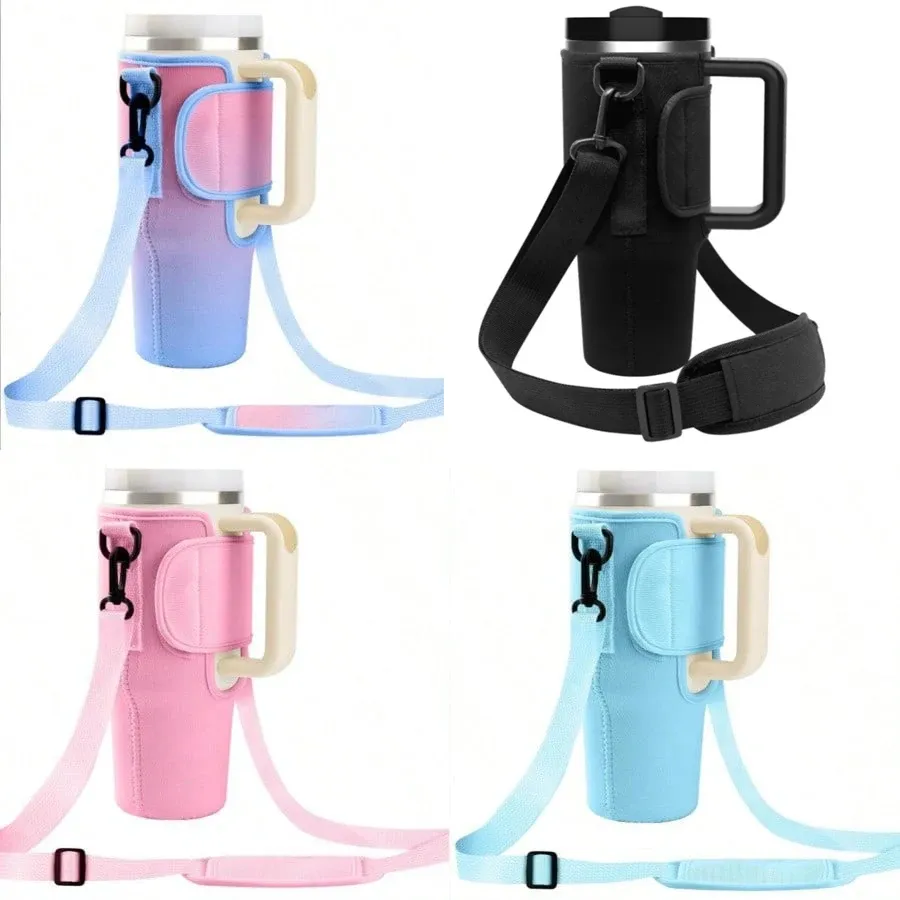Sac de transport pour bouteille d'eau grande capacité avec poignée et bandoulière réglable