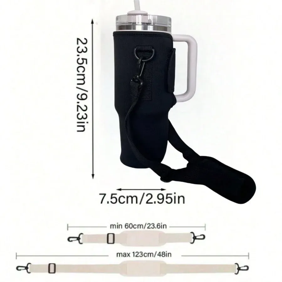 Sac de transport pour bouteille d'eau grande capacité avec poignée et bandoulière réglable 2