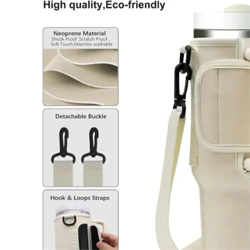 Sac de transport pour bouteille d'eau grande capacité avec poignée et bandoulière réglable 4