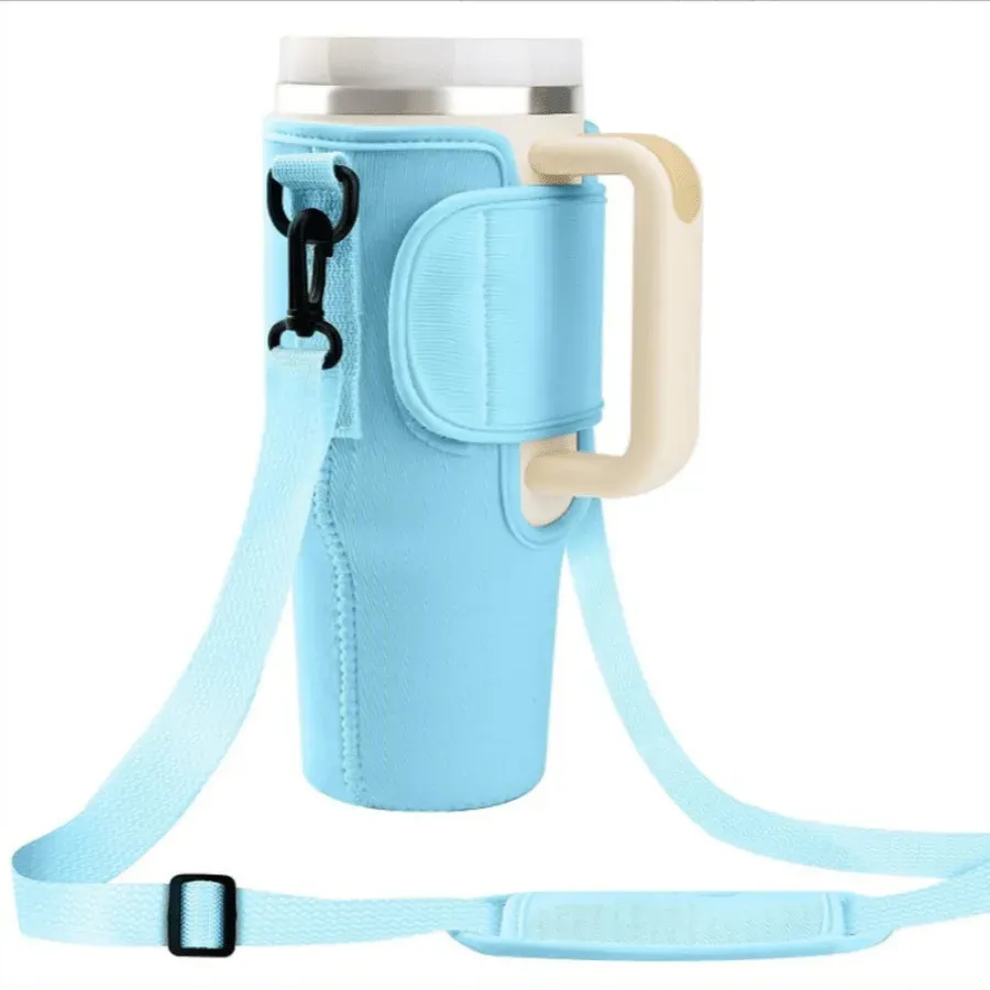 Sac de transport pour bouteille d'eau grande capacité avec poignée et bandoulière réglable 9