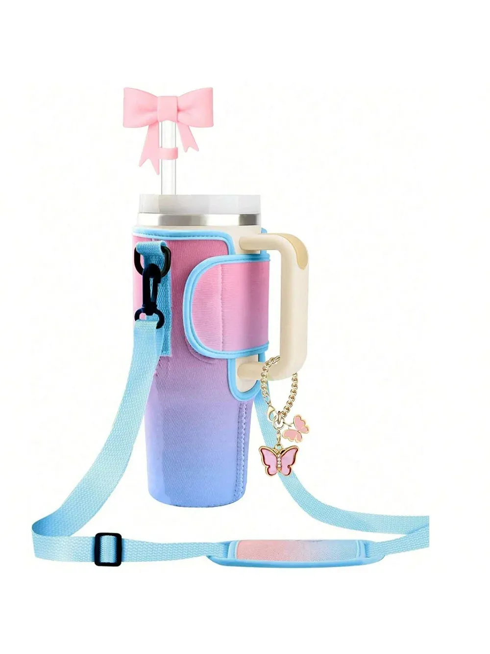 Sac de transport pour bouteille d'eau grande capacité avec poignée et bandoulière réglable 16