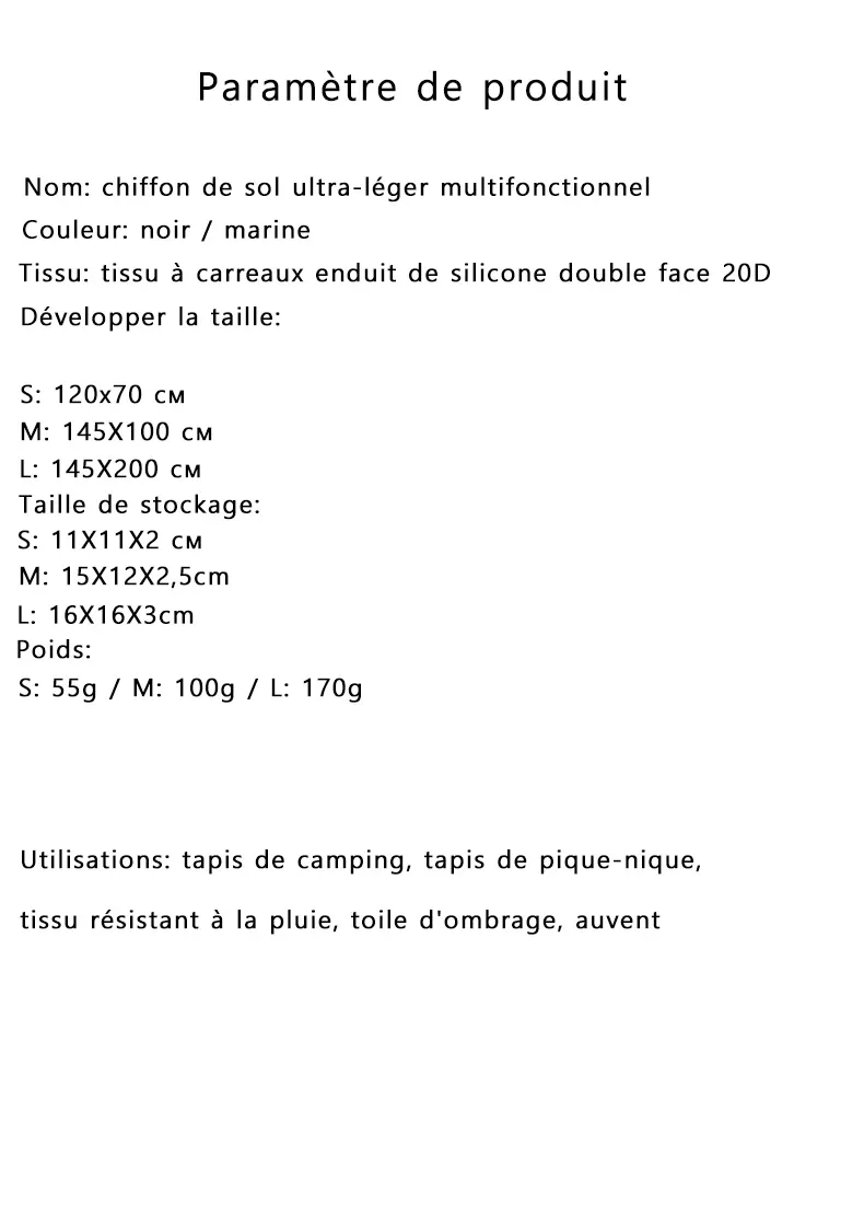 Tapis pliable et compact