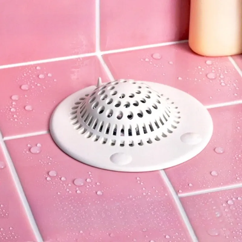Crépine de douche anti-cheveux, filtre collecteur de cheveux pour bonde de baignoire, format pratique 3