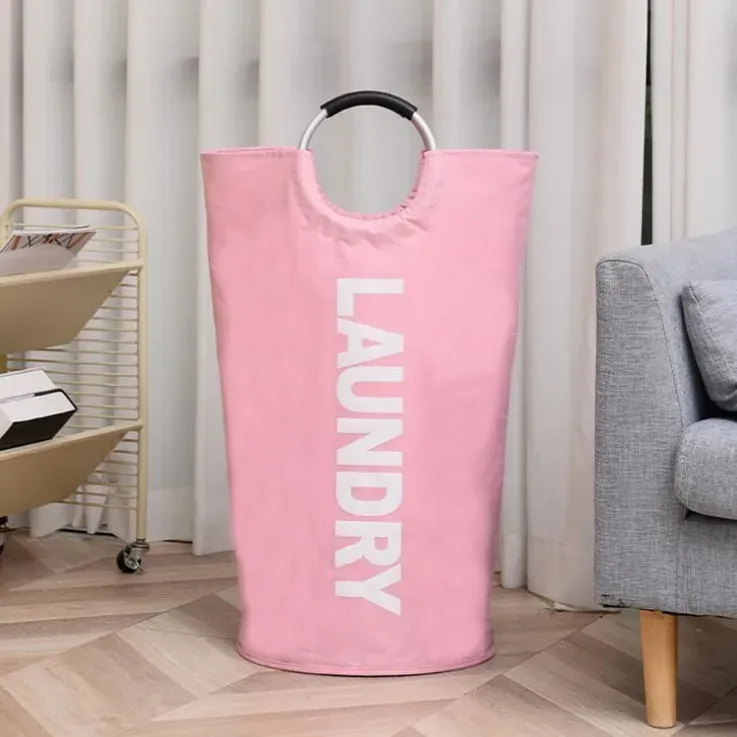 Grand panier à linge extra large imperméable avec poignée rembourrée, sac de rangement pliable pour salle de bain, buanderie et balcon 11