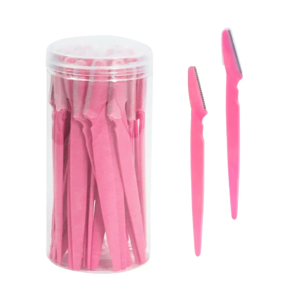 Rasoir à sourcils pour femme, outil de dermaplanage et rasoir facial polyvalent avec protège-lame de précision, lot de 30 pièces 16