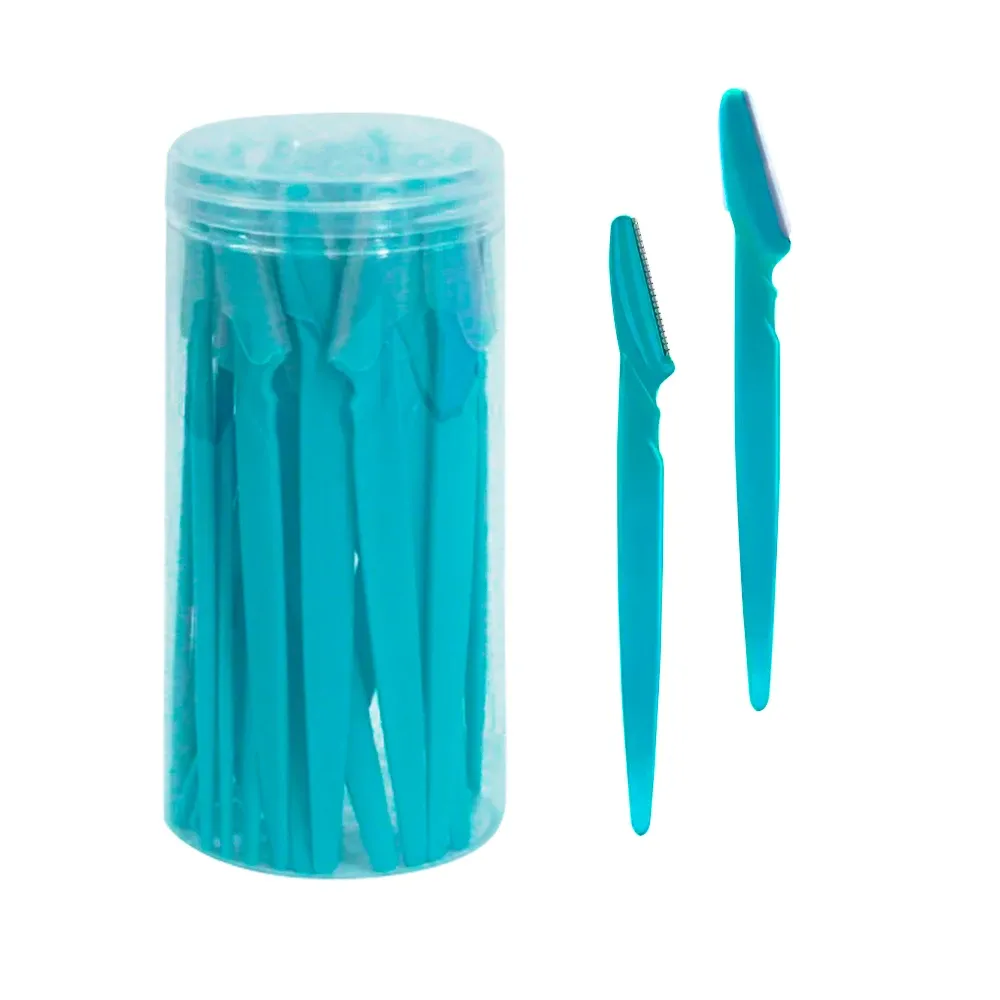 Rasoir à sourcils pour femme, outil de dermaplanage et rasoir facial polyvalent avec protège-lame de précision, lot de 30 pièces 9