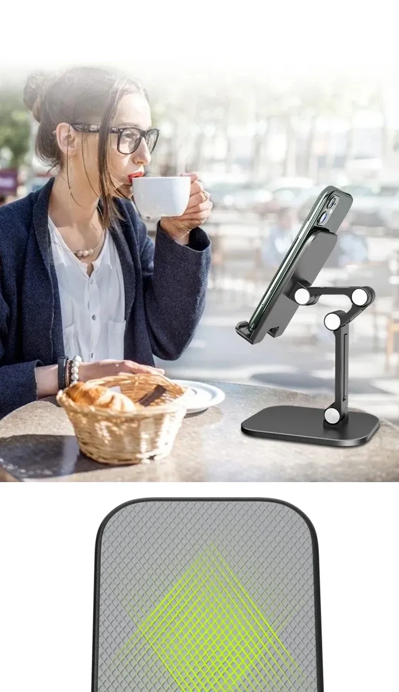 Support de téléphone, détail de la structure