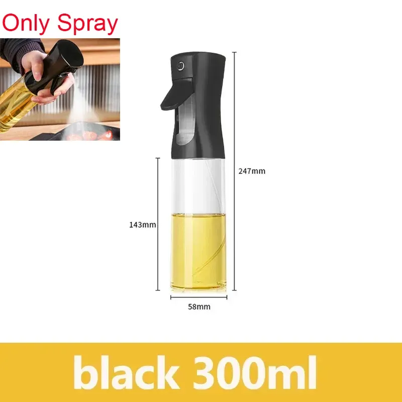 Pulvérisateur et distributeur d'huile de cuisine 2-en-1 en plastique, 500 ml, pour barbecue, cuisson et rôtissage 17