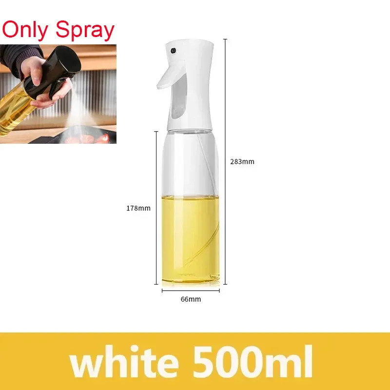 Pulvérisateur et distributeur d'huile de cuisine 2-en-1 en plastique, 500 ml, pour barbecue, cuisson et rôtissage 13