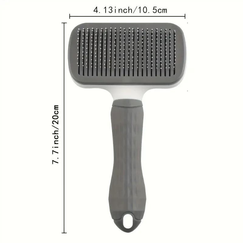 Brosse de toilettage autonettoyante pour chats et chiens, élimination des poils en un clic 2