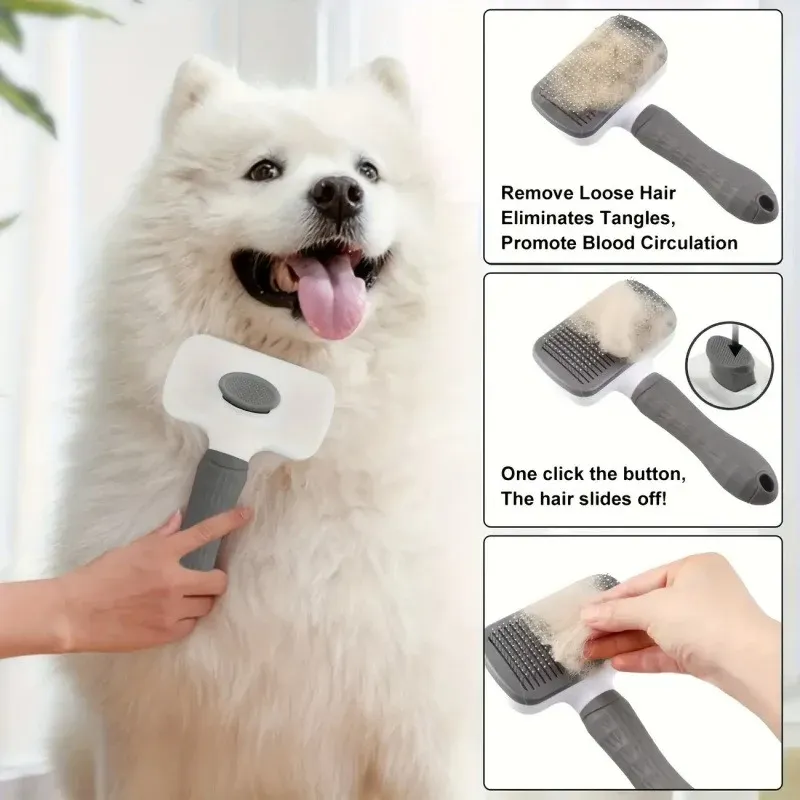 Brosse de toilettage, prise en main et design