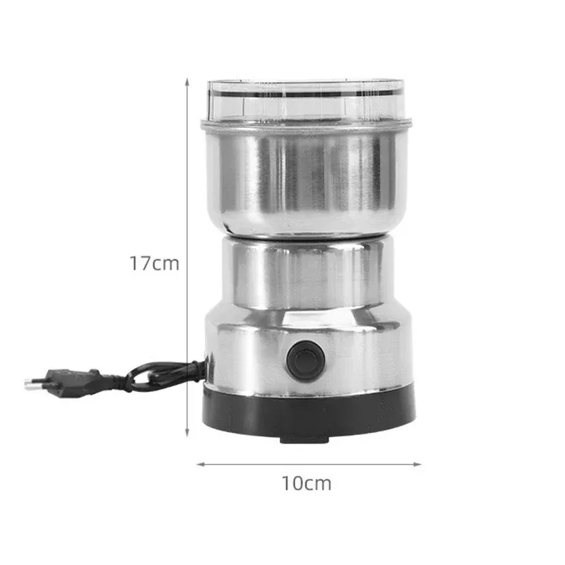 Mini broyeur électrique domestique 300 ml, moulin à café, épices, poivre et céréales avec 4 lames, pour aliments pour bébé 4