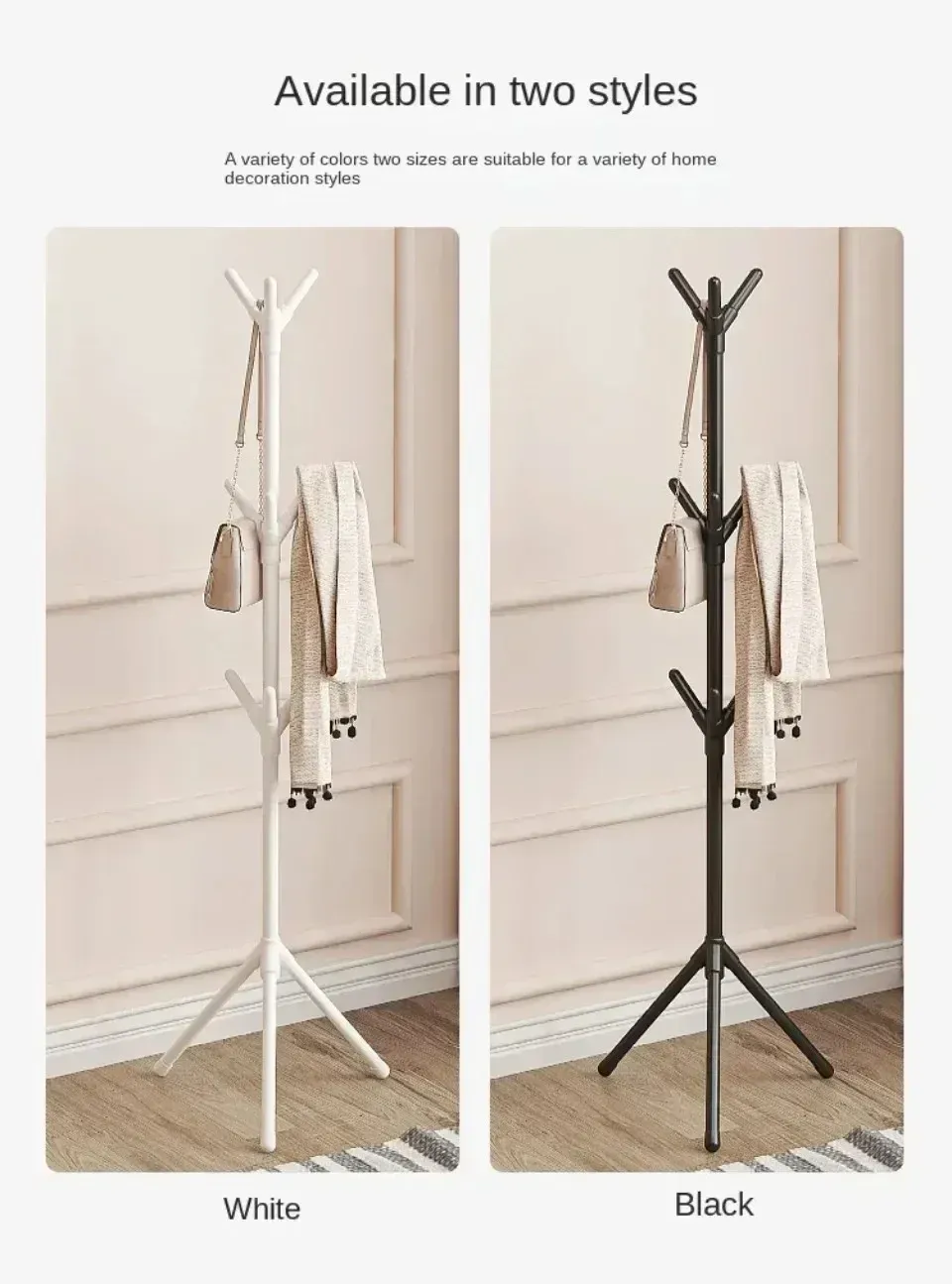 Portant arbre sculptural en ambiance salon