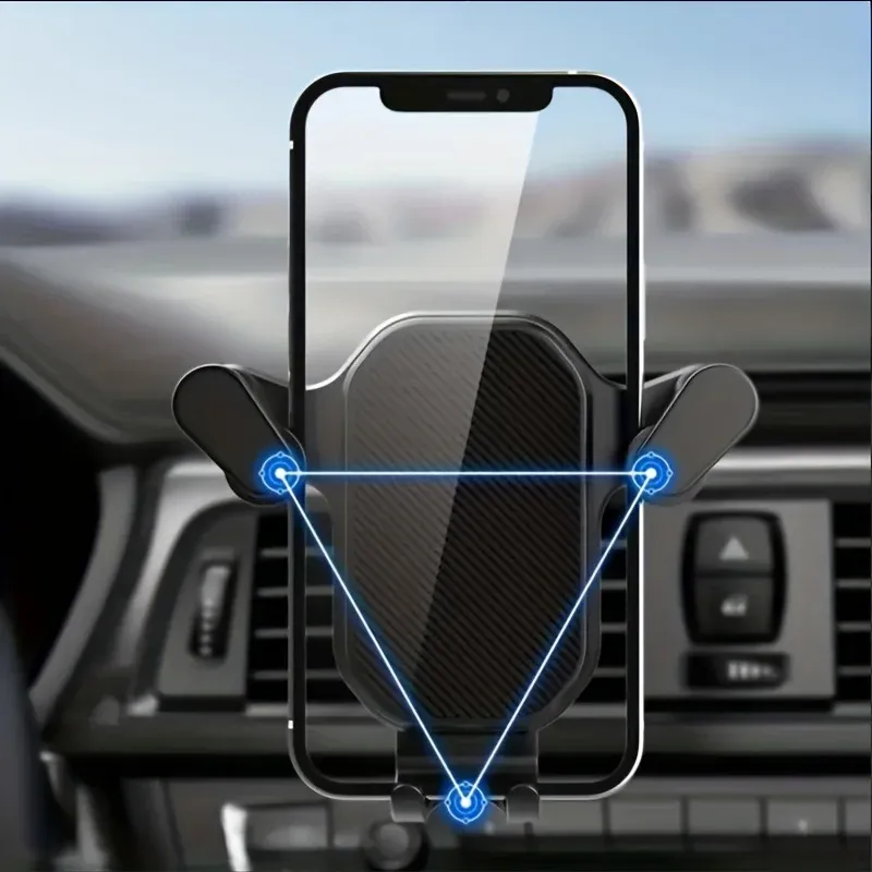 Support de téléphone pour voiture à fixer sur la grille d'aération, compatible smartphone et GPS, écran de 4,7 à 6,7 pouces 3