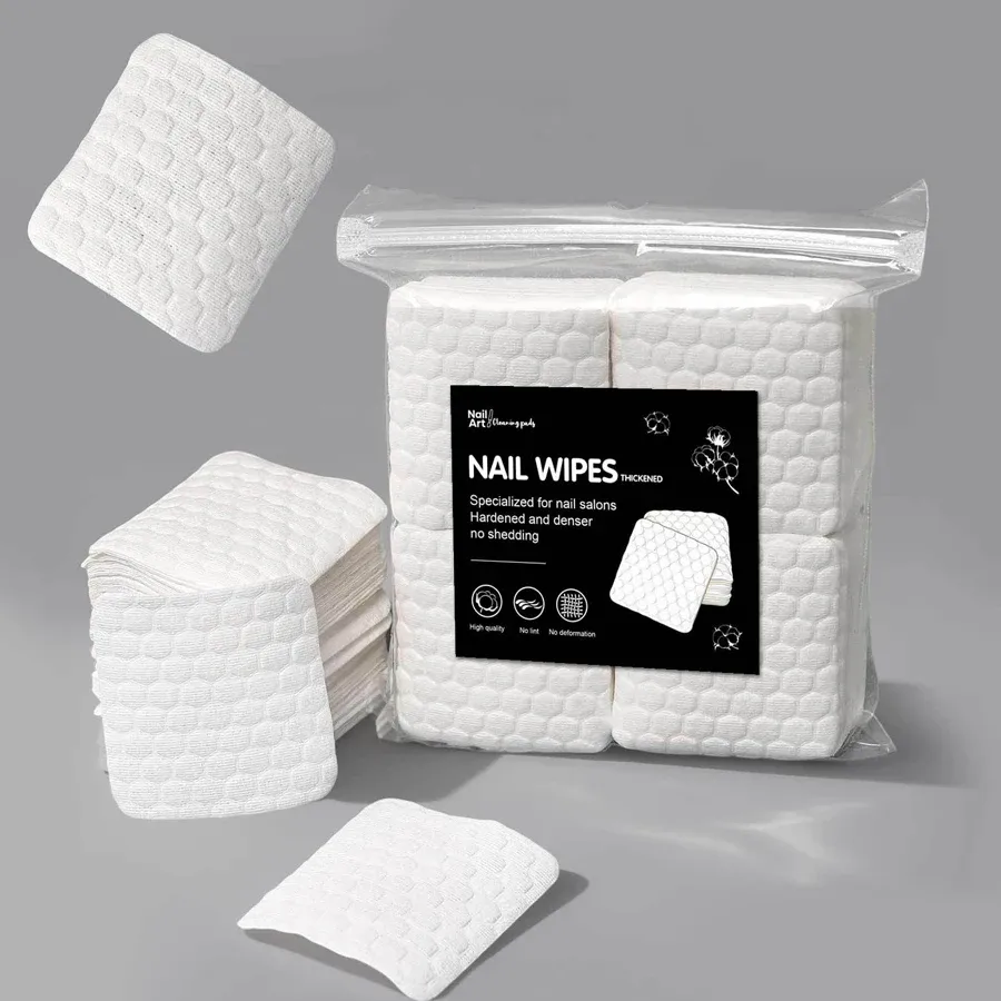 Lingettes non pelucheuses pour ongles, vue d'ensemble