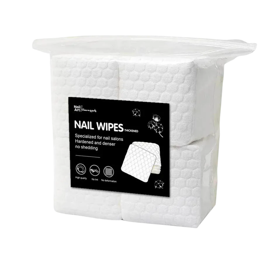 Lingettes non pelucheuses pour ongles, ambiance manucure