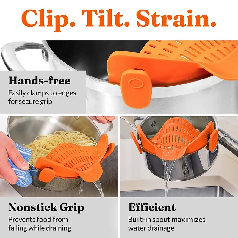 Passoire en silicone pour égouttage