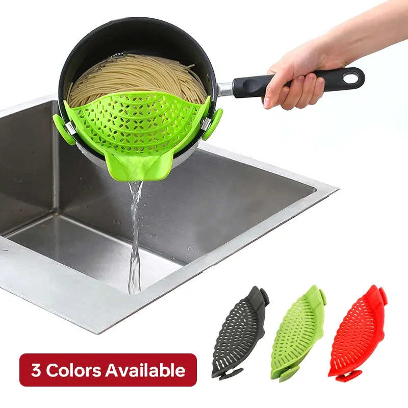 Détail de la passoire en silicone
