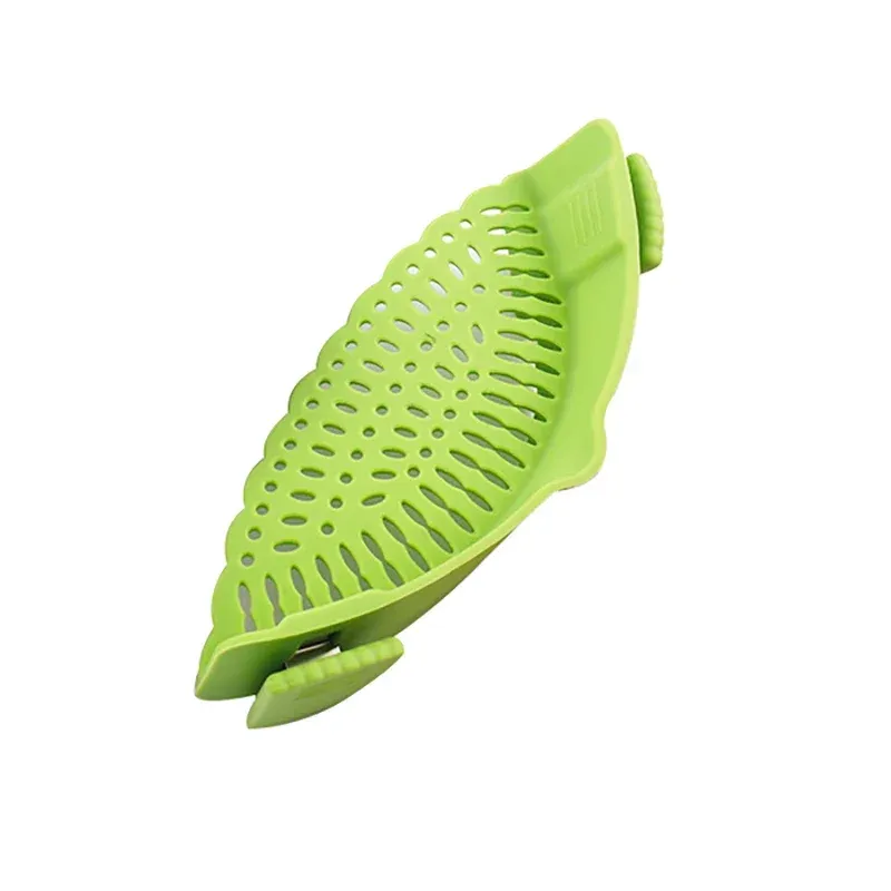 Passoire universelle en silicone à clip, anti-débordement, de qualité alimentaire, pour pâtes, fruits et légumes 7
