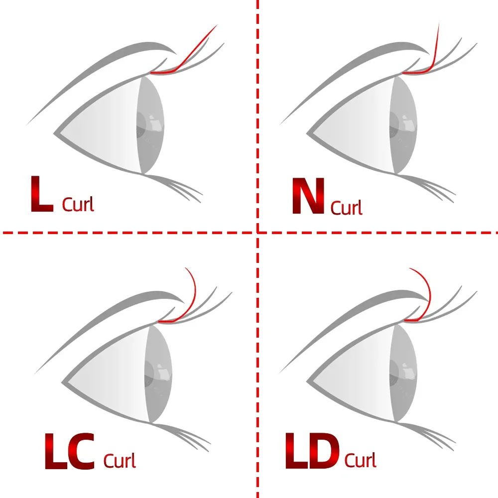 NAGARAKU Cils individuels en vison synthétique, boucles mélangées, longueurs 7 à 15 mm, courbures LB, LC, LD, N et L, 16 rangs, effet naturel et doux, haute qualité 3