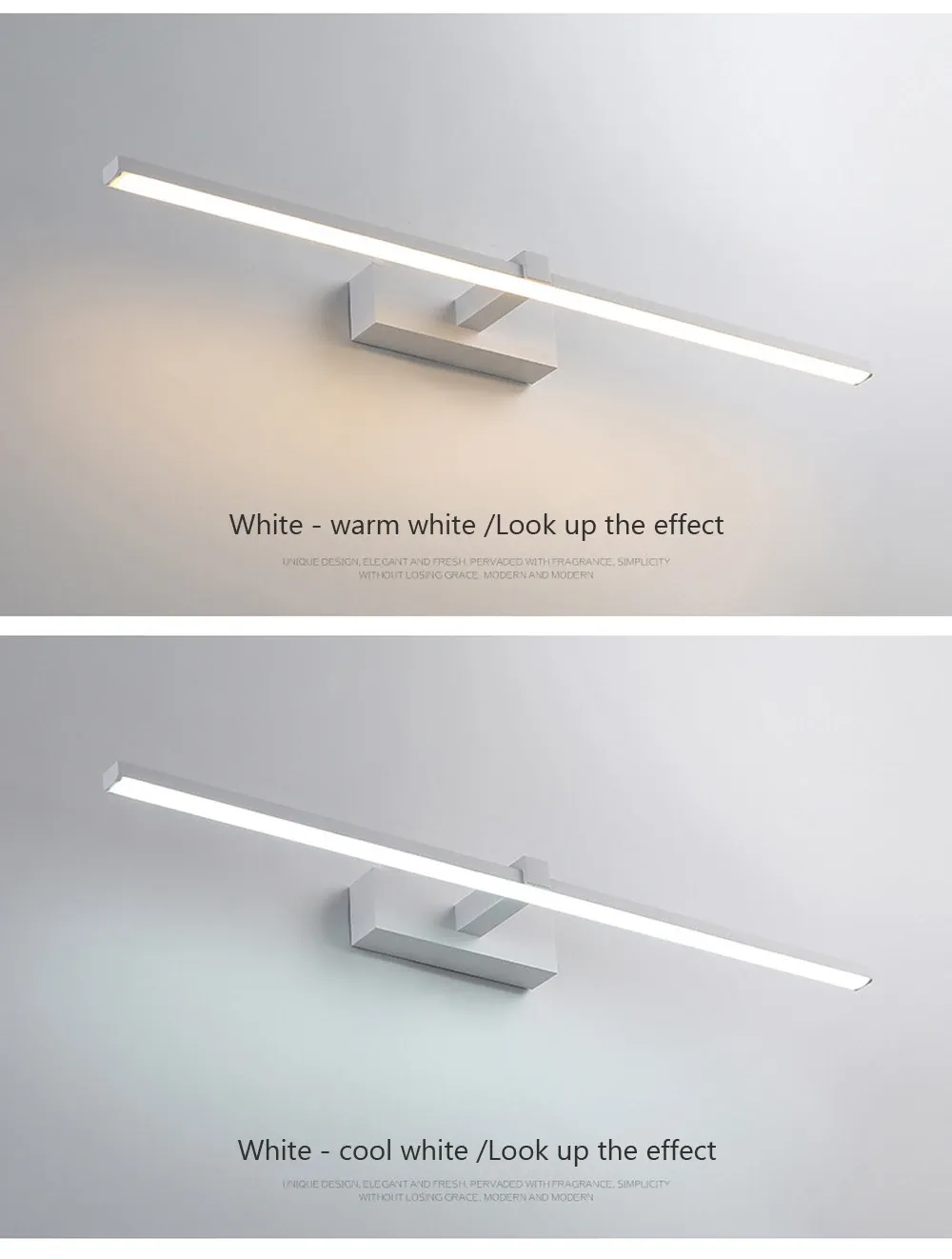 Éclairage de miroir élégant