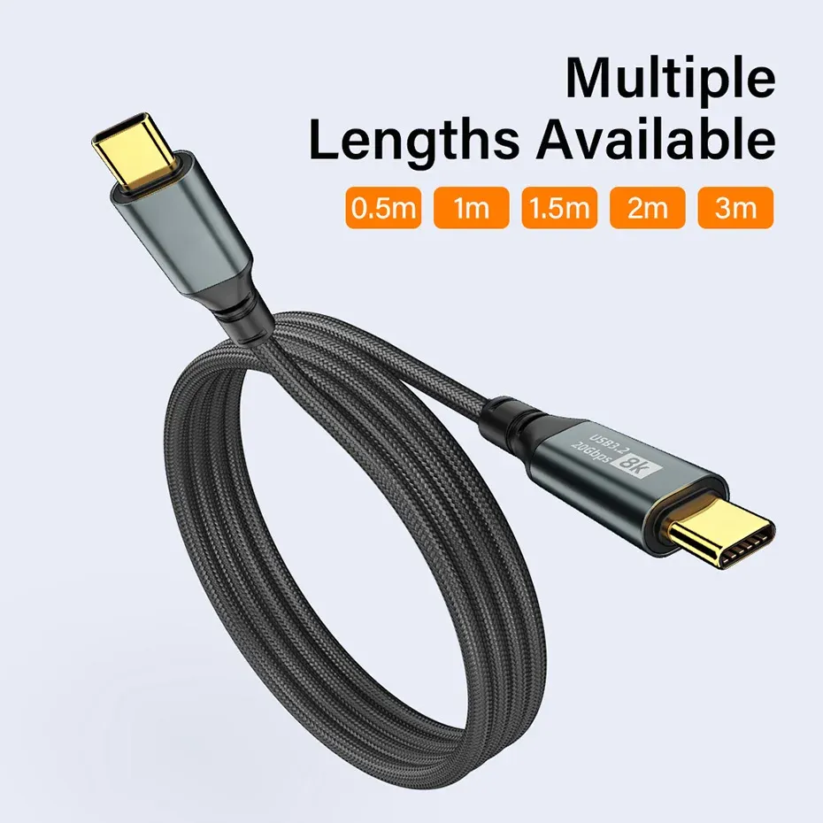 Câble USB-C vers USB-C utilisation quotidienne