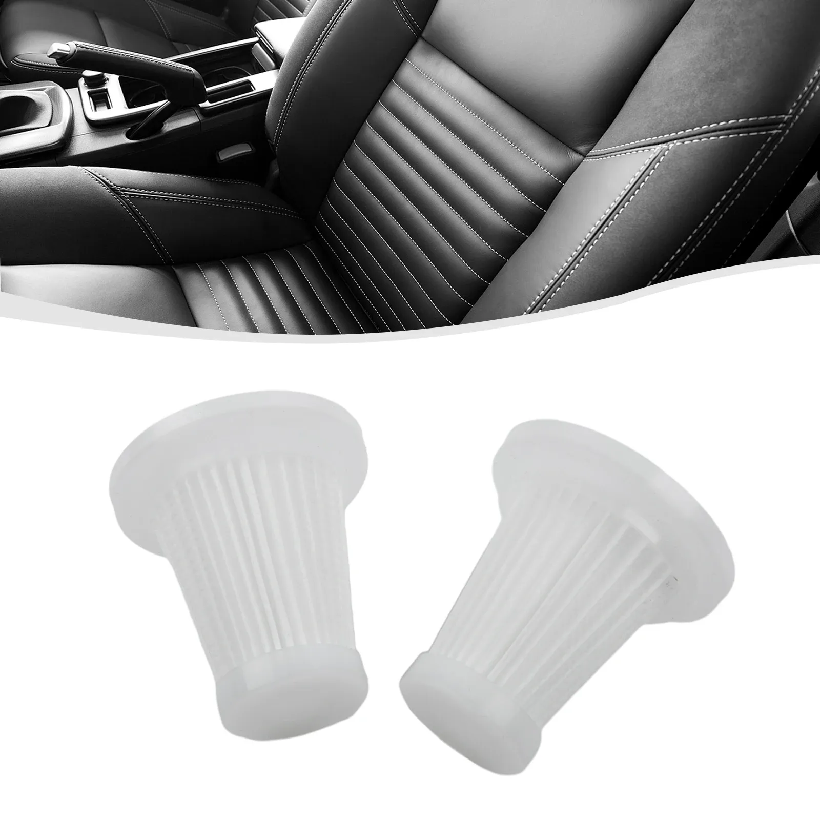 Filtres lavables réutilisables de remplacement pour aspirateur de voiture à main, lot de 2, 3, 5, 10 ou 20 pièces 4