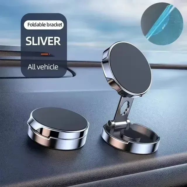 Support magnétique pliable à 720° pour téléphone portable de voiture, support universel rond 7