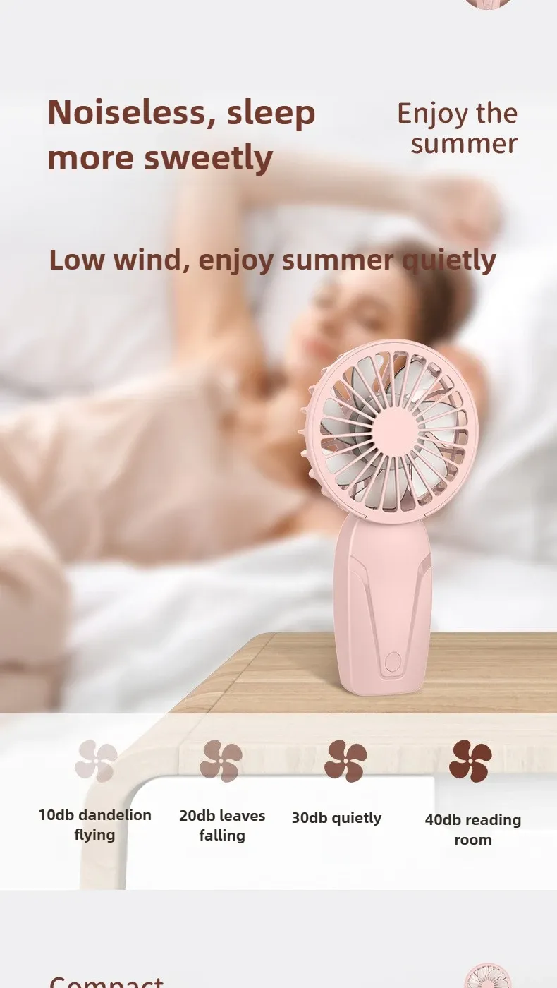 Vue détaillée du mini ventilateur
