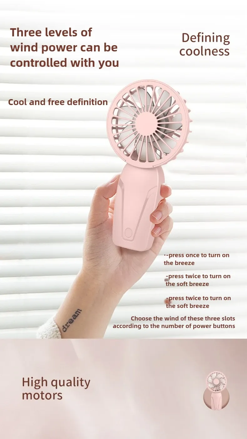 Détail du ventilateur portatif sous différents angles