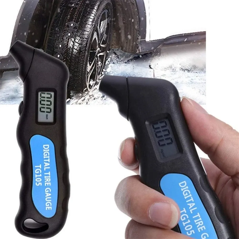 Manomètre numérique pour pneus, détail de la buse