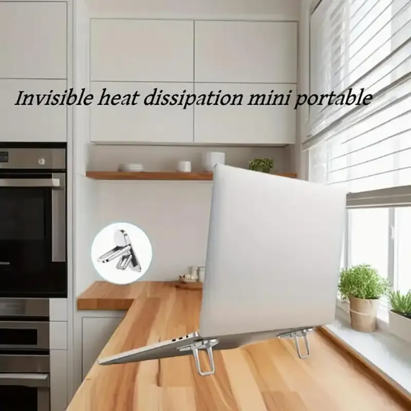 Support pour ordinateur portable, design replié