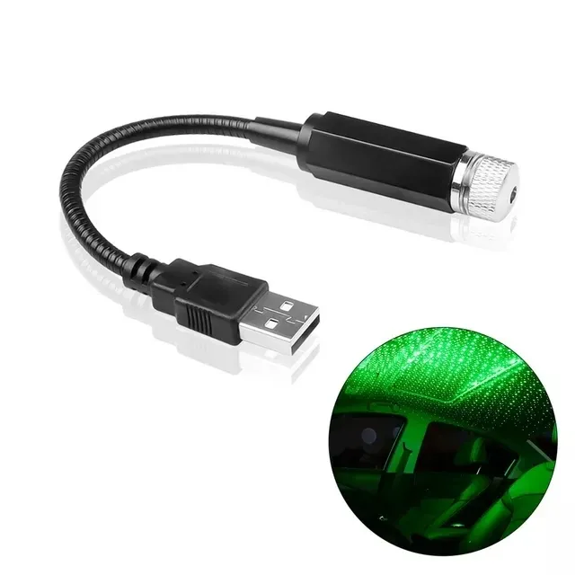 Veilleuse LED ciel étoilé romantique (lot de 2) : projecteur galaxie alimenté par USB 5V, idéal pour voiture, chambre et plafond, prêt à l'emploi 13