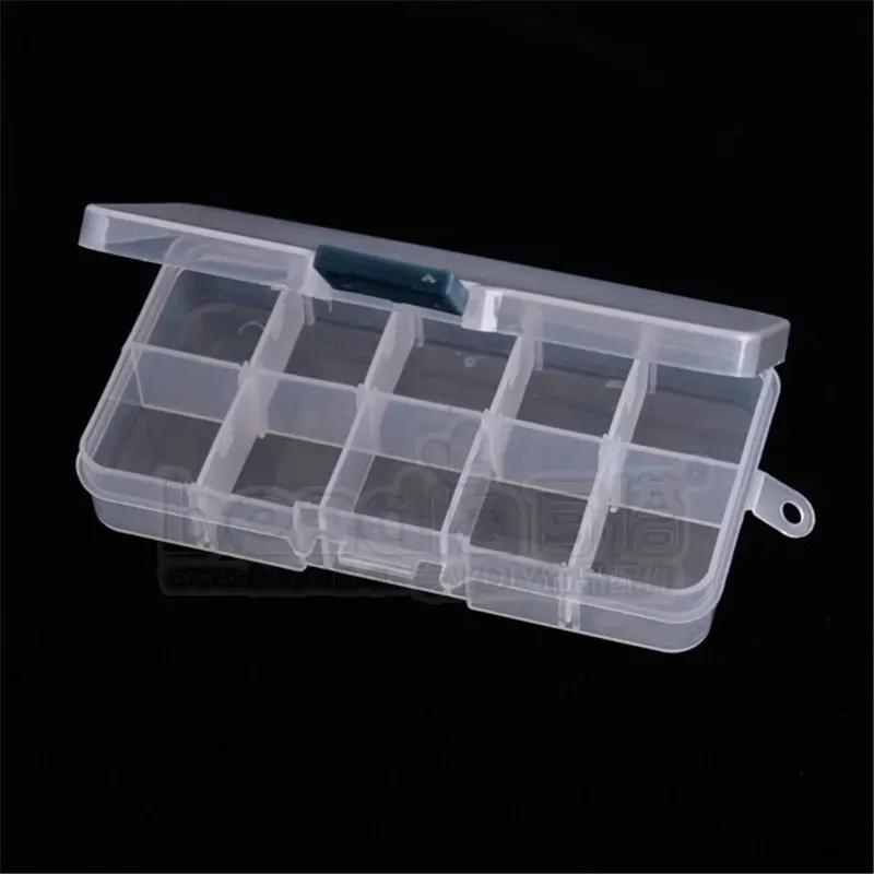 Boîte de rangement en plastique à 7 compartiments pour perles et bijoux, 3,3 × 15 cm 3