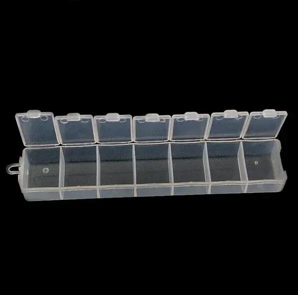 Boîte de rangement en plastique pour bijoux, présentation de l'organisateur