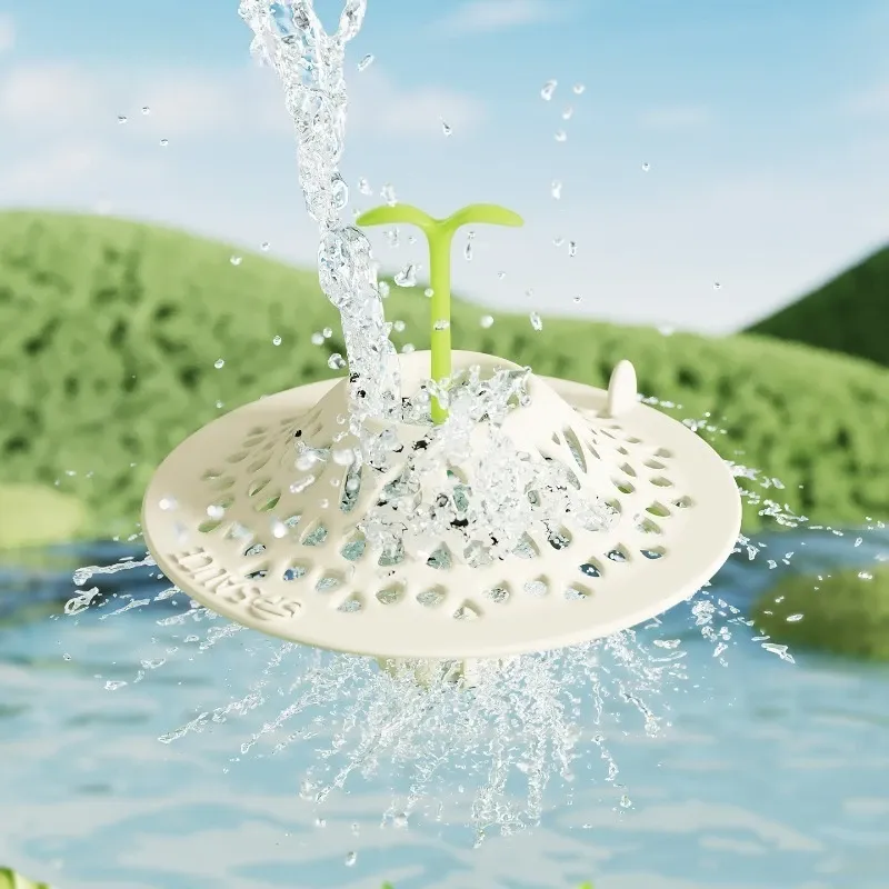 Drain de sol intégré anti-germes avec filtre à cheveux anti-colmatage 3