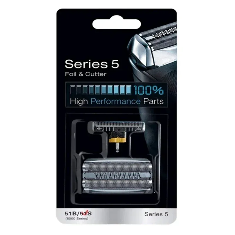 Tête de rechange 51S compatible avec les rasoirs électriques WaterFlex 5 8000, 8970, 8985, 8986, 8987, 550, 570 7